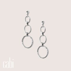 NWT cabi Give Me a Ring Earrings (2261); Silver